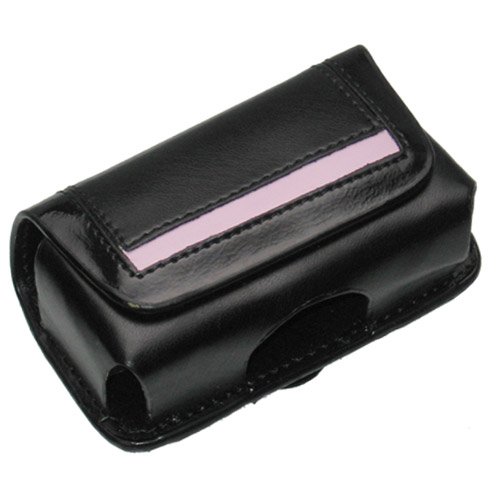 Samsung Rugby A837 Premium Quality Cell Phone Pouch Case - Includes TWO Bonus Charm Holders - Image Accessories Brand