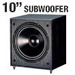 Pinnacle Speakers Digital Sub 100 10-Inch 100 Watt Front Firing Powered Subwoofer (Black)
