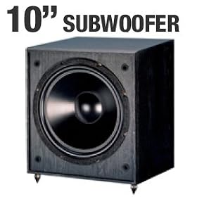 Pinnacle Speakers Digital Sub 100 10-Inch 100-Watt Powered Subwoofer