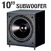 Pinnacle Speakers Digital Sub 100 10-Inch 100-Watt Powered Subwoofer