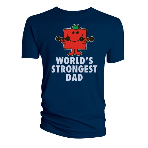 Bravado Mens Mr Men - Strongest Dad - T-Shirt 