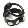 KinkLab Ball-Splitting Cock Ring Harness, Leather