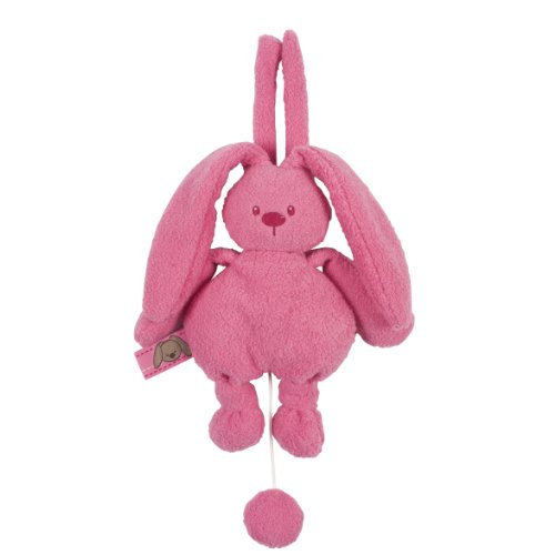 Nattou 979337 Lapidou Mini-Spieluhr Hase, fuchsia