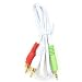 3.5mm to Stereo-RCA Male Cable - 3 ft.