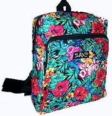 Tropical Flowers Backpack Small - CUTE Travel Day BAG