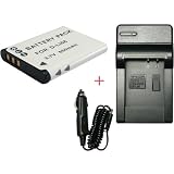 【充電器セット】　サンヨ-　DB-L80/D-LI88互換バッテリ-＋充電器（黒色タイプ）　Xacti　DMX-CA100/CS1/CG110 Optio H90　対応