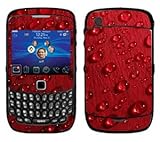 Red Rose Raindrops Skin for Blackberry Curve 8520 and 8530 Phone