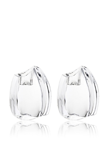 Mikasa Crystal Sway Candle Holder Pair