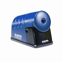 X-Acto Powerhouse Electric Pencil Sharpener, Translucent Blue, 1 Unit (1792)