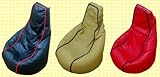 中身はビーズのスプーンチェア(大) サイズ:70×85cmカラー:レッド(#3306099)