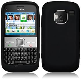 NOKIA E5 SOFT SILICONE SKIN CASE - BLACK PART OF THE QUBITS ACCESSORIES RANGE