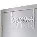 Over Door Rack Hook Hanger. Marrywindix White Metal 5 Hook Metal Hanger for Hanging Clothes , Coat , Hat Belt