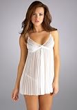 Betsey Johnson Intimates Pleated Lace Trim Babydoll with img