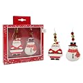 Scented Holiday Santa Ornament Set - Vanilla