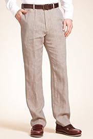 Blue Harbour Pure Linen Active Waistband Straight Leg Chinos