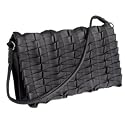 Rocha. John Rocha-Black 'Golft' pleated clutch bag