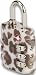 Belle Hop Accessories for Women Comfort & Security: Travel Sentry Indicator 3 Dial Combo Lock in Leopard