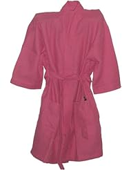 Single Detail Page Misc: Monogrammed Bathrobes Cotton Waffle Fucshia (Sm) Hot Pink Robes Gifts - Tco