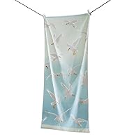 Seagull Print Beach Towel