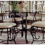 Hillsdale Camelot II Dining Table - Black Gold Finish