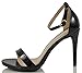 Delicious Women's Jaiden Faux Leather Wide Strap Single Sole Heels 4