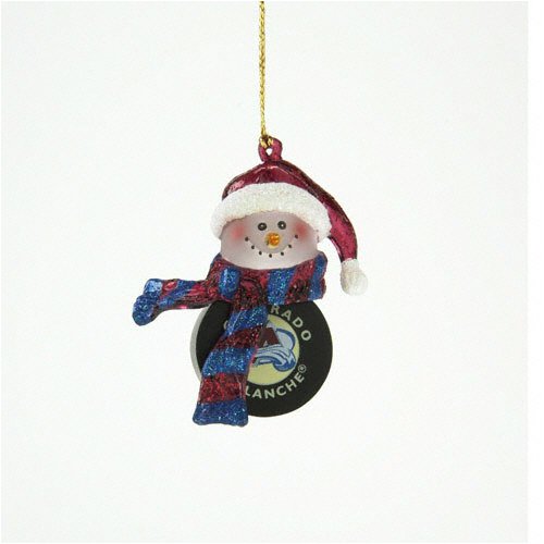 Buy Colorado Avalanche Striped Acrylic Snowman Puck 3 by FansEdge