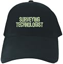 CAPS BLACK EMBROIDERY " SURVEYING TECHNOLOGIST FUN "
