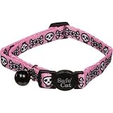 Coastal Pet Safe Cat Breakaway Collar in Pink Skull Print