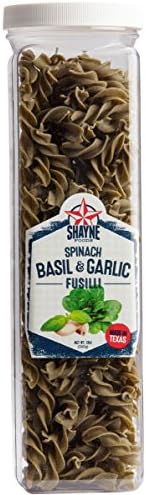 Shayne Foods - Pasta - Spinach Basil Garlic Fusilli
