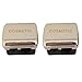 JOSALINAS Dual Makeup Sharpener (2 pack) for Cosmetic Eyebrow Eyeliner Pencil, Silver