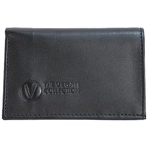 Buy The Vegan Collection Mens Armstrong Black Tri-Fold Wallet by The Vegan Collection