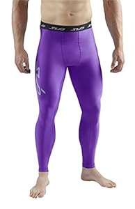 Sub Sports COLD Men's Thermal Compression Base Layer Leggings / Tights - Purple - L