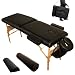 Massageliege 7,5cm reine Polsterung + 2 Lagerrungsrollen + Tasche schwarz