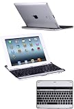 HHI ReElegant Ultra Lightweight Wireless Bluetooth Keyboard Case Cover for iPad 2 and The new iPad (3rd Generation) - Black (Package include a HandHelditems Sketch Stylus Pen)