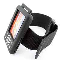 Tuff-Luv Creative Zen (4GB/8GB/16GB) Silicone case (BLACK) + Belt clip & Armband & Screen protection