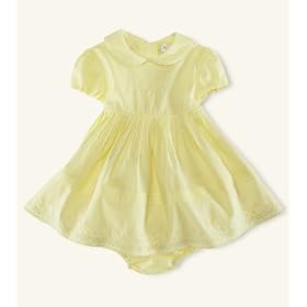 Ralph Lauren Baby Dress, Baby Girls Batiste Dress Carmel Yellow 24 months