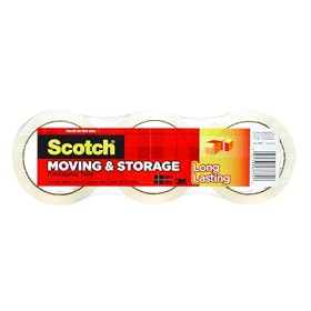 Scotch® Mailing and Storage Tape 3650-3, 1.88 Inches x 54.6 Yards, 3-Pack