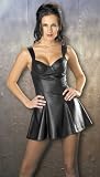 Leather Dress Underwire Back Zipper Opening Sizes: Small, Medium, Large or X-Large
