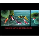 Feng Shui Art Koi Fish Painting Chinese Fish Painting Feng Shui Painting 14