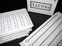(50) ASSORTED PRE-STERILIZED TATTOO NEEDLES WITH (10) DISP TIPS AS BONUS