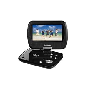 Sylvania 7-Inch Portable DVD Player, Swivel Screen, with 2.5 Hour Rechargeable Battery by