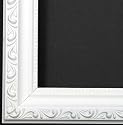 Scrolled White Picture Frame-Solid Wood_New, 8x10