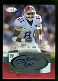 Dallas Baker Autographed/Hand Signed Football Card (2007 Sage Red Level #A3)