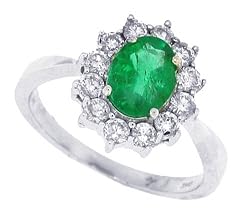 1.56CT Genuine Diamond Emerald Engagement Ring in 14kt White Gold-7