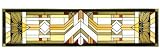 Geometric MISSION 42 Stained ART Glass CRAFTSMAN Transom ARCHITECTURAL Style WINDOW