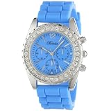 Breda Womens 2292-blue Meryl Rhinestone Bezel 