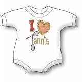 I Love Tennis - Sports and Games Baby Onesie