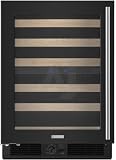  : 24' Wine Cooler, Black, Left Hinge