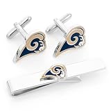 St. Louis Rams Cufflinks And Tie Bar Gift Set-CLI-PD-RAM-CT