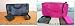 (2) NEW BLACK and HOT PINK Hand Bag Organizer/purse/tote Insert Addon Organizers -A Must for All Bags. Switch Bags in Seconds!